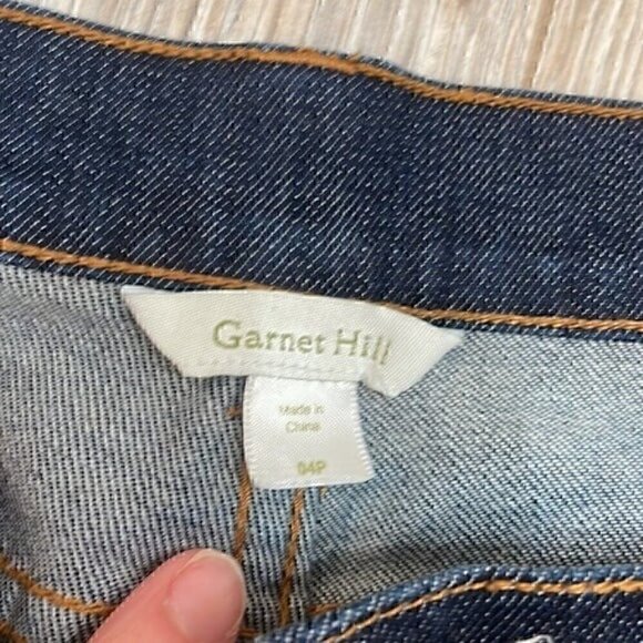 Garnet hill Capri dark wash jeans size 4 petite - Picture 2 of 7